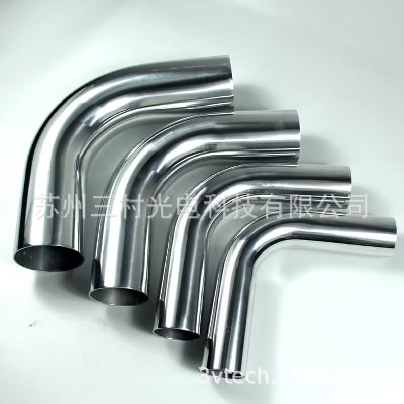 Automotive Turbo Intercooler Aluminum Pipe 90-Degree Fitting Diameter 3" 76mm/Leg Length 100*100