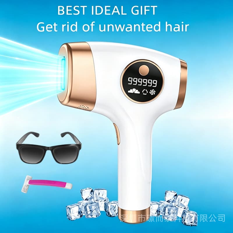 Cross-Border Wholesale Laser Hair Removal Device, Home Full Body Painless Private Area Hair Removal, Ice Point Photon Pulse Hair Remover