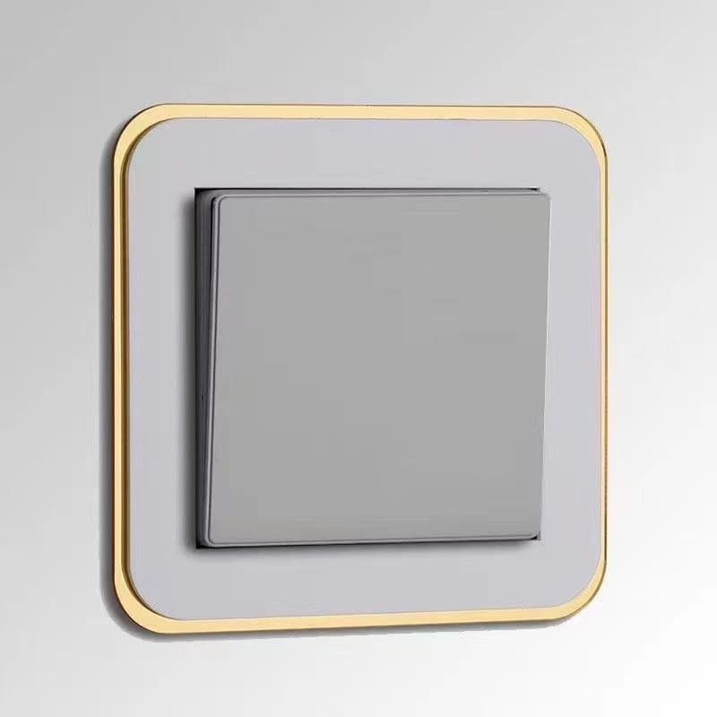 Light Luxury Style Minimalist Narrow Edge Premium Acrylic Switch Sticker Switch Protector Light Decoration Cover Outlet Home Decor