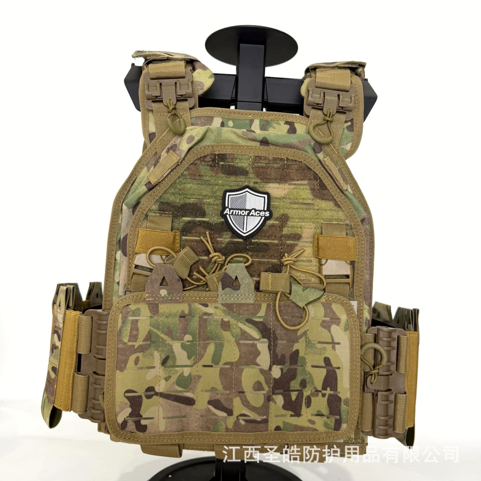 Multifunctional Tactical Vest Laser Quick-Release 6094 Vest Plate-Capable 1000D Bulletproof Vest MOLLE Vest Equipment