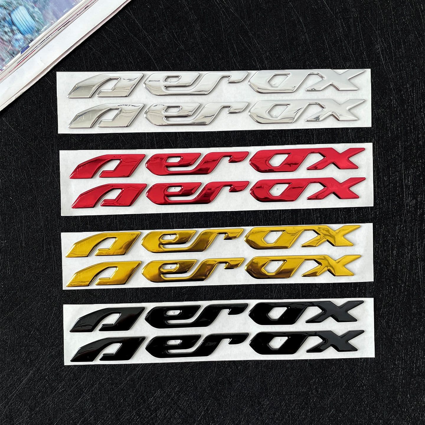 Suitable for Yamaha Aerox Motorcycle Modified Soft Rubber Stickers 3D Waterproof and Sun-Proof Decorative Stickers Body Decals