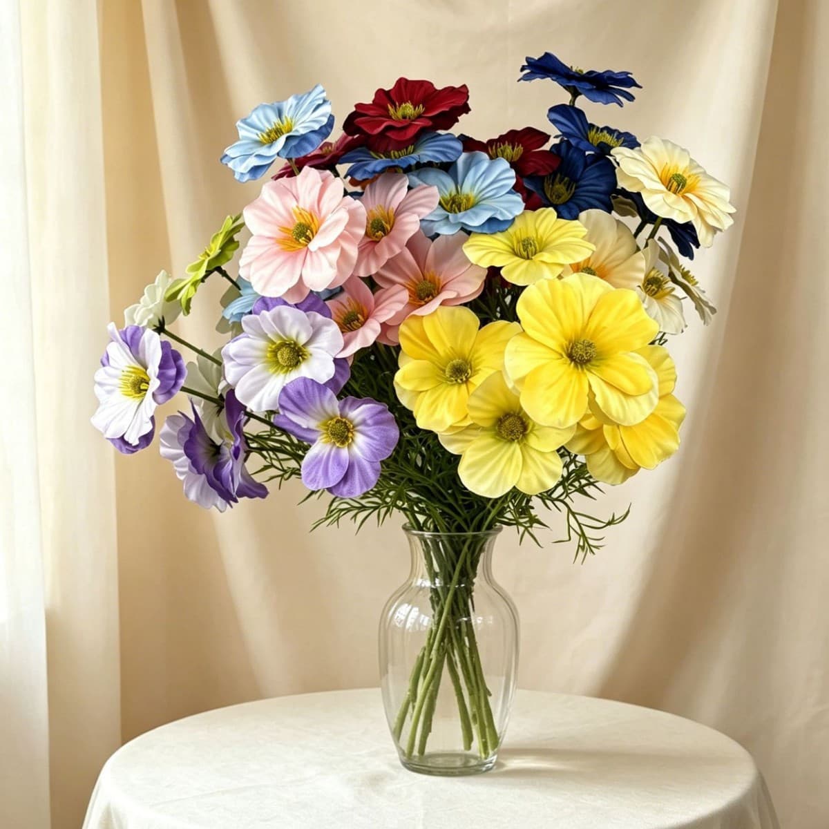 Artificial 5-Head Butterfly Flower Luxury High-End Wedding Flower Row Hotel Aisle Decoration Photography Realistic Fake Flowers Wholesale