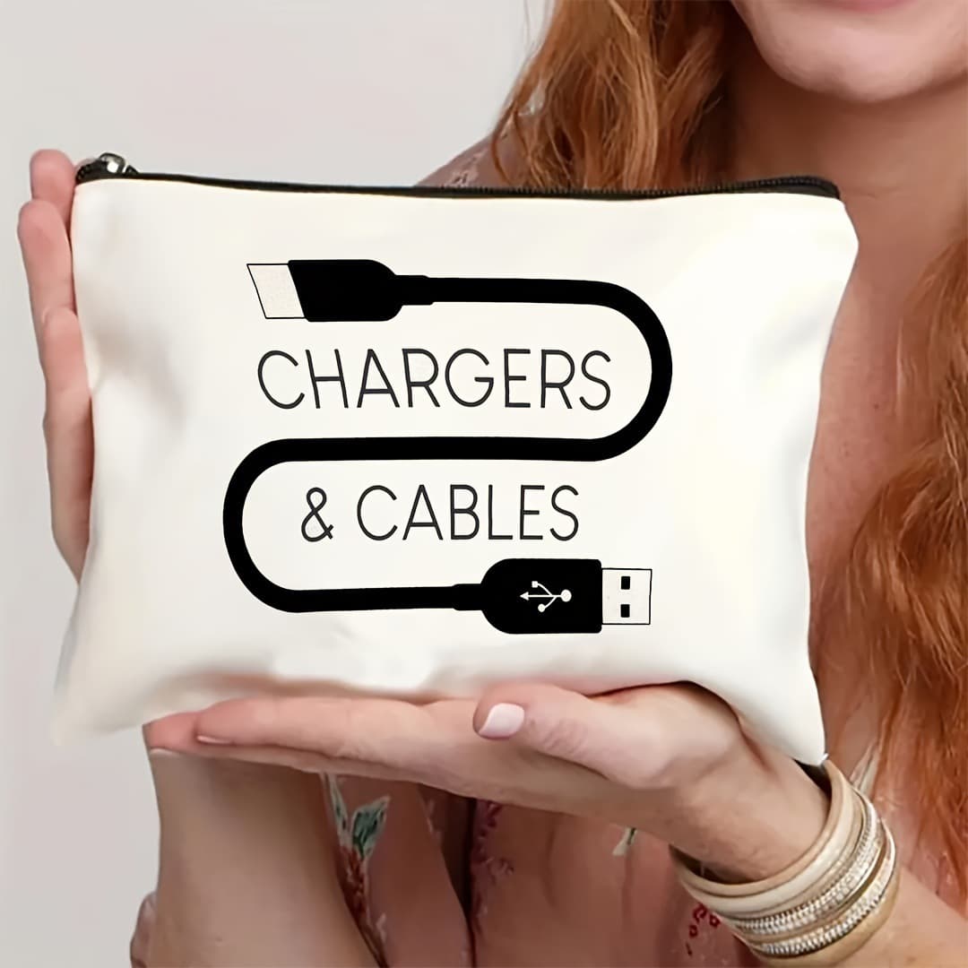 Cross-border hot-selling women's cosmetic bag, travel storage bag, letter bag for good friends, logo printed