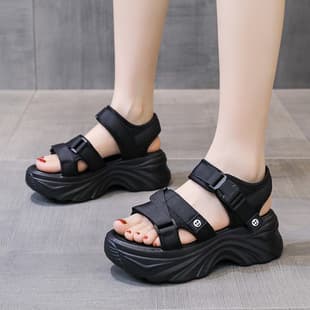 Sporty Thick Sole Sandals for Women 2026 Summer One-Strap Dad Sandals, Versatile Fashion Casual Platform Sandals
