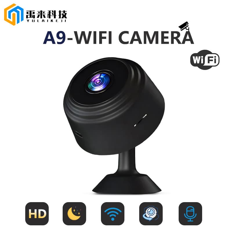 Cross-border Stock A9 HD Camera Smart Wireless Surveillance Camera Outdoor Sports Camera Factory Source