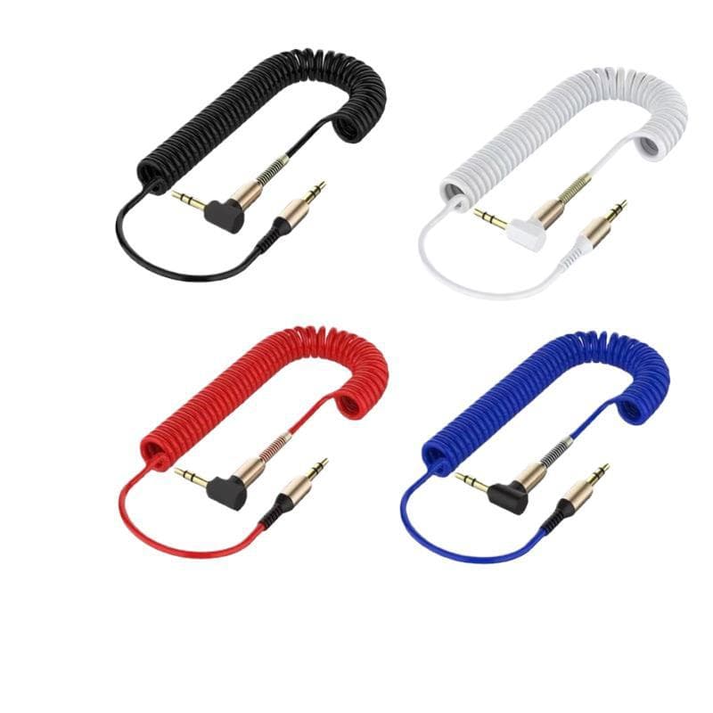 Aux audio cable 3.5mm male to male elbow mobile phone computer audio AV headset telescopic extension cable
