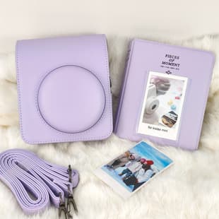 Fujifilm Instax Mini 13 New Color Camera Bag Leather Protective Case with Photo Album