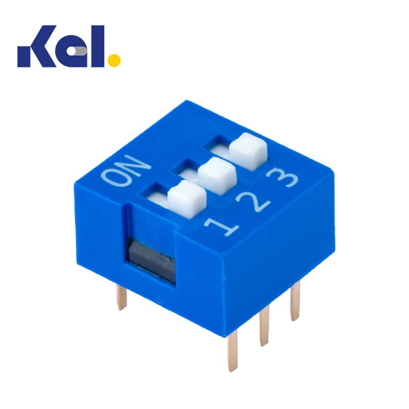 3-Position 2.54mm DIP Switch, Current Adjuster for Lighting Industry, Address Code Switch, DIP