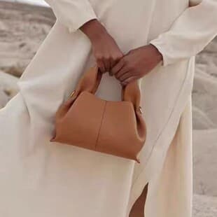 POLENE Cloud Bag French Niche Design Dumpling Bag Light Luxury Commute Versatile Handheld Crossbody Bag Cross-border New