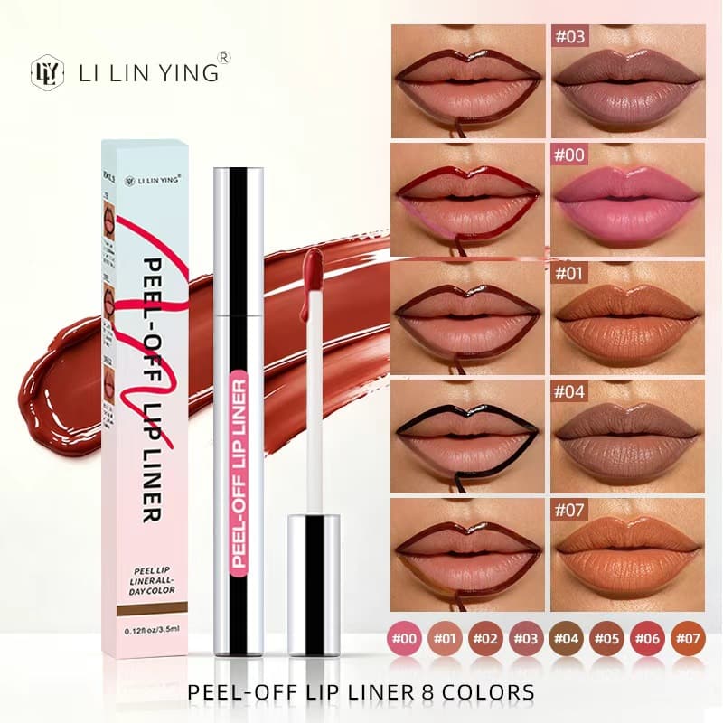 Cross-border Peel-off Lip Liner Pen TK Hot Selling Matte Non-smudge Non-stick Lip Gloss Lip Liner Waterproof Wholesale Factory