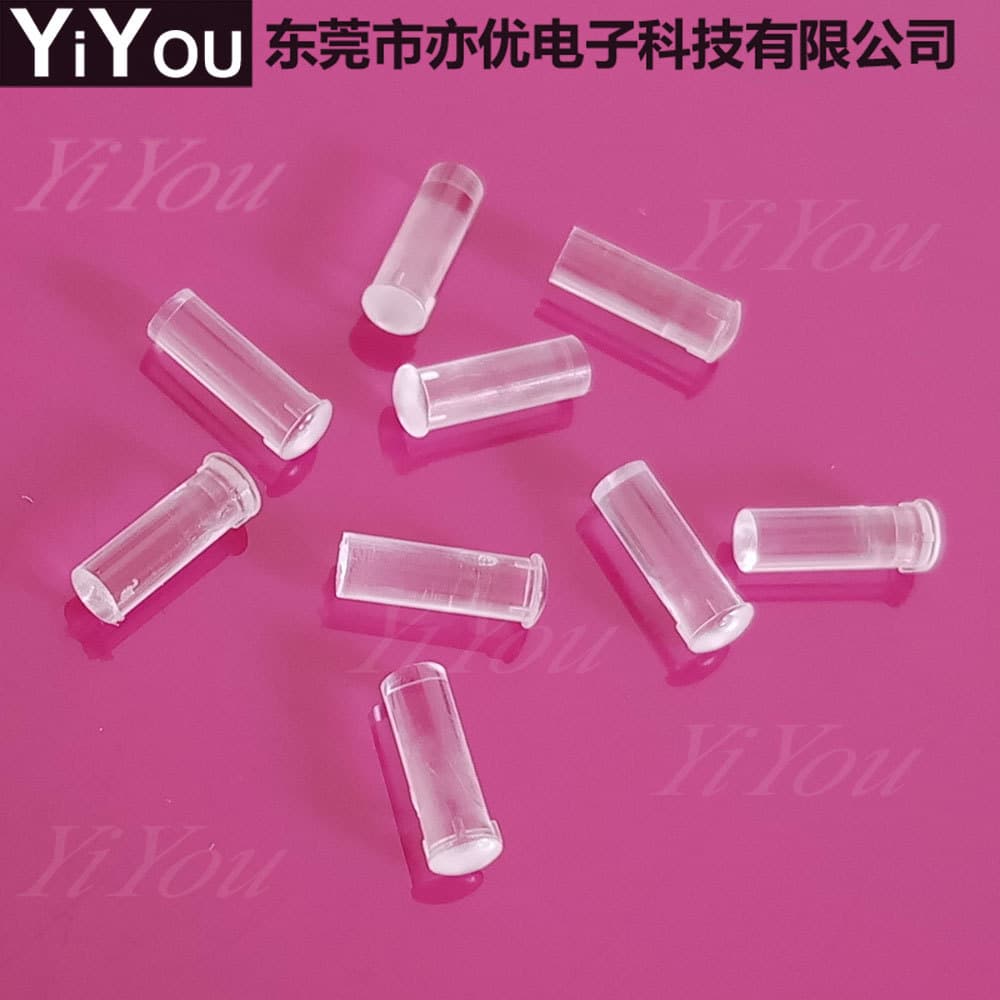 2.8MM Thumbtack Style LED Light Guide, Transparent Brightening Column for Diode Indicators