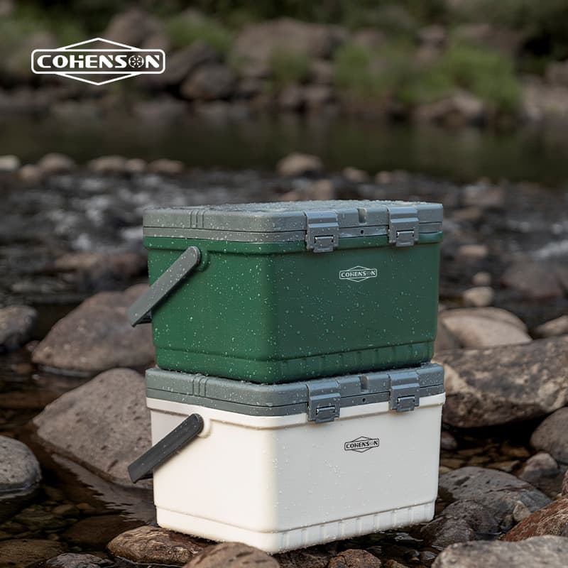 Insulated Cooler Box for Outdoor Fishing, Camping, Commercial Use, Tailgating, Picnic, Car Ice Box for Food Preservation