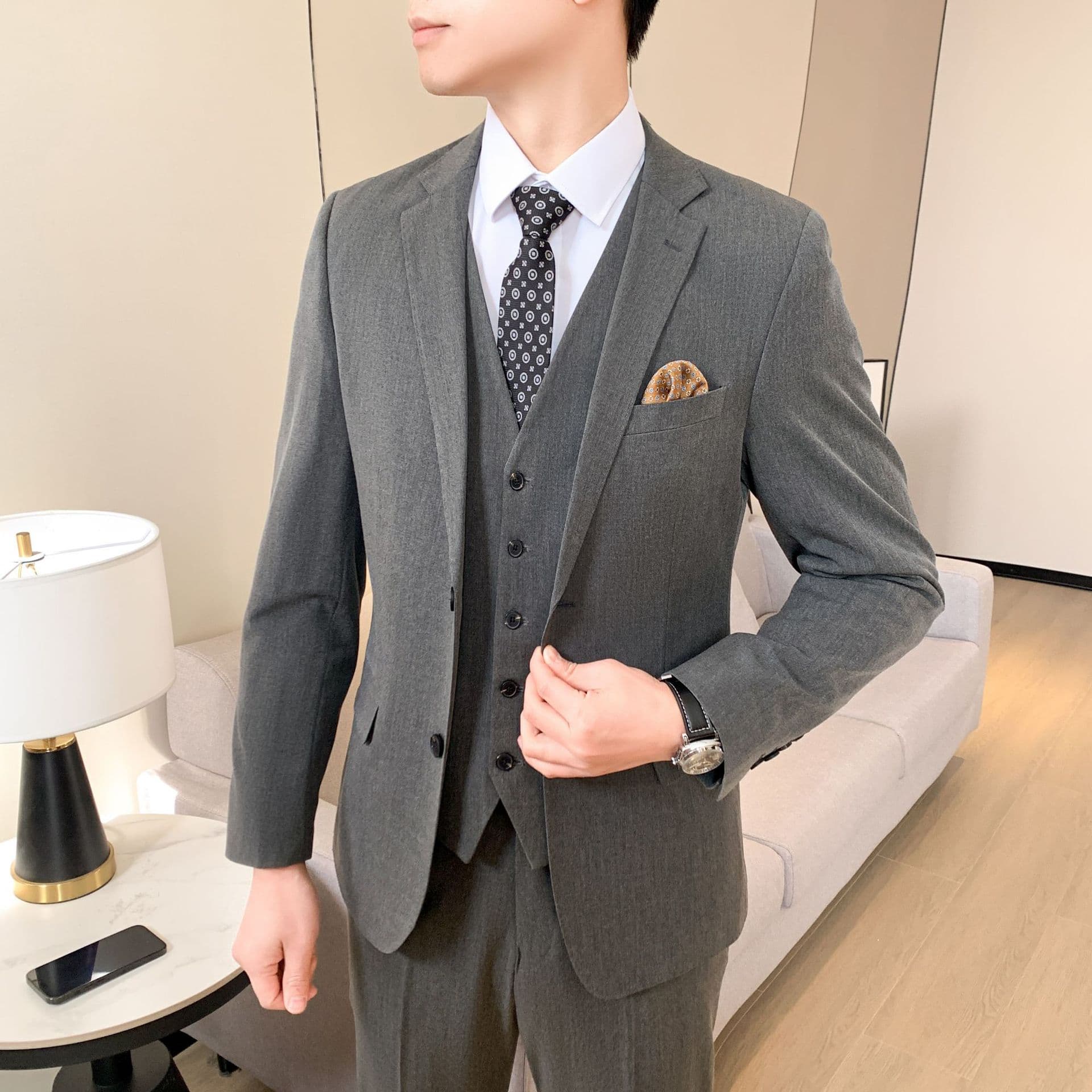 Suit Wedding Tuxedo for Men Slim Fit Groom Wedding Suit Best Man Banquet Suit Factory Direct