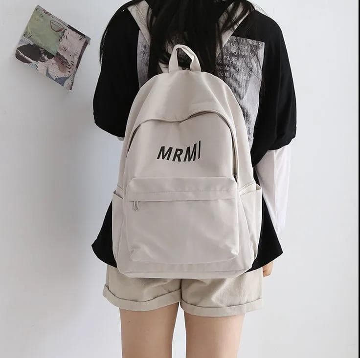 Versatile Large Capacity Backpack, Fresh Style, Korean Version for High School, Middle School, and Elementary Students, Forest Aesthetic 77