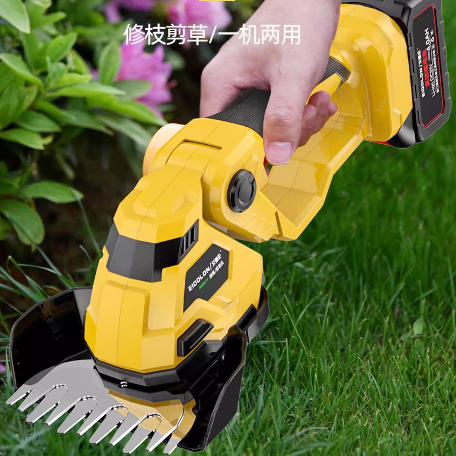 Handheld small electric lawn mower household lithium battery rechargeable lawn mower wireless lawn hoe grass trimmer