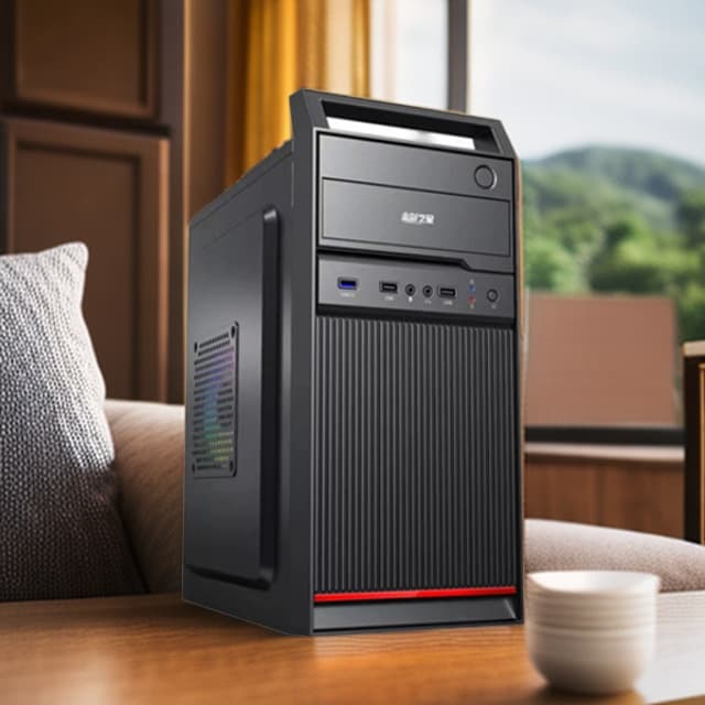 Brand New DIY Assembled Small Desktop Computer Host for Home, Business, and Commercial Use with 3-Year Warranty