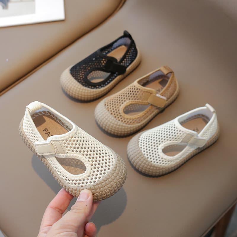 Children's Canvas Shoes Mesh Breathable Sneakers 2026 Summer New Style Boys Girls Toddler Shoes Baby Shoes