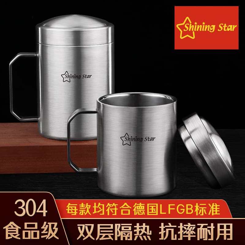 Moscow Mule Cup, Bar-Specific Metal Cup, 304 Stainless Steel Double-Wall Cocktail Mug, Beer Mug