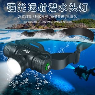 Multi-function Diving Headlamp Wholesale 21700 Underwater Photography Bright Light Dive Fill Light LED Diving Flashlight