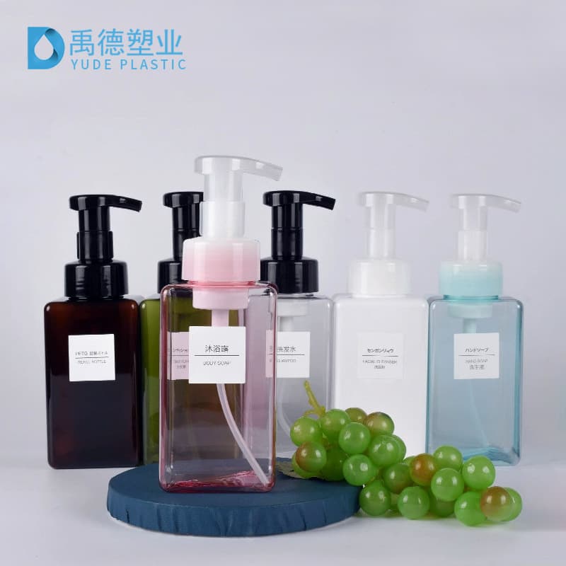 PETG Foaming Soap Dispenser Bottle for Hand Soap, Foaming Cosmetic Bottle, Refillable Mousse Cleanser Bottle Custom