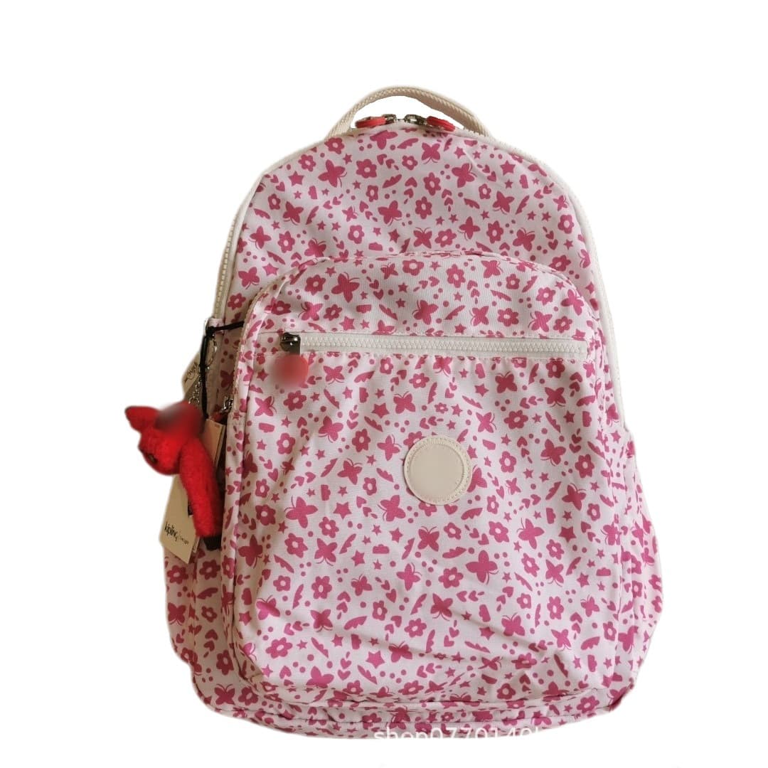 K Family Monkey Bag Nylon Side Pocket Multi-Compartment Unisex Large Backpack Laptop Bag Travel Bag K21305
