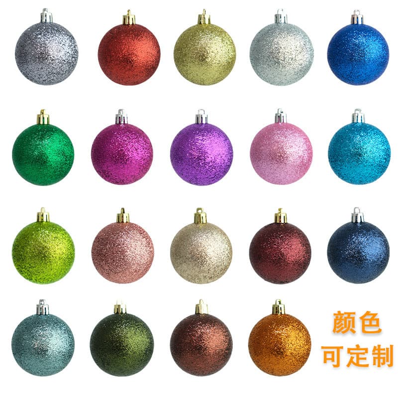 Christmas decoration Christmas ball pink ball 3cm-60cm plastic ball Christmas tree decoration ball pendant store decoration