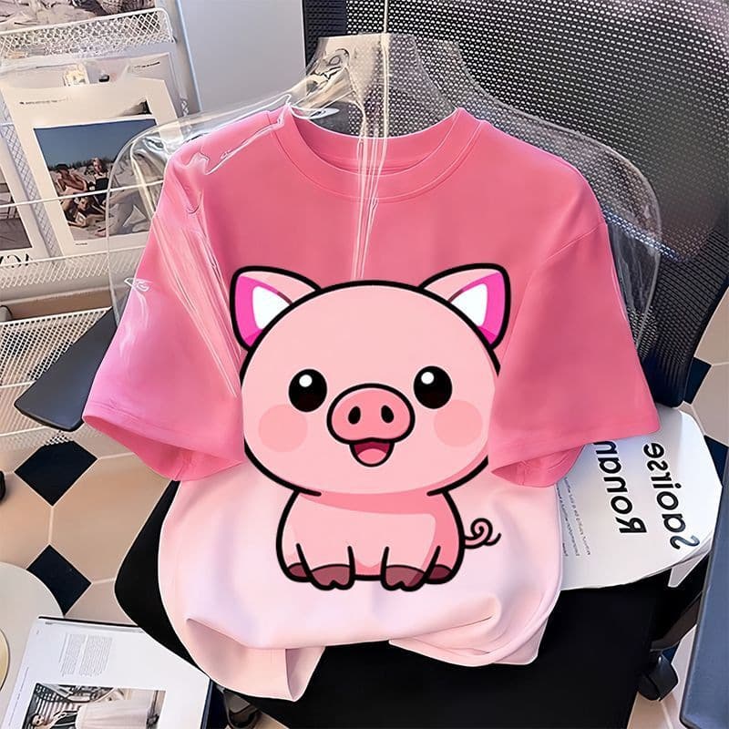 Girls short-sleeved T-shirt 2026 new summer style girls and children's clothing half-sleeved loose cotton children's cute summer clothing