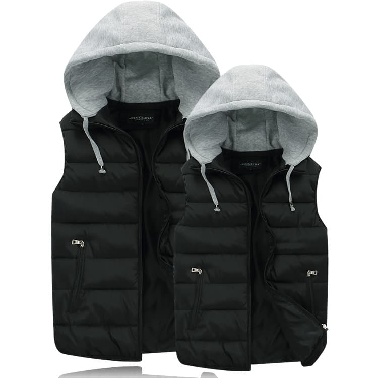 New autumn/winter style men's cotton vest, Korean style, thickened couple's cotton vest, wholesale women's down cotton vest.