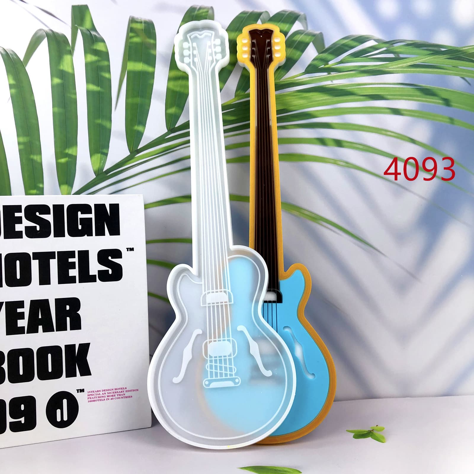 Guitar Hanging Resin Mold DIY Wall Decoration Desktop Ornament Guitar Hanging Silicone Mold