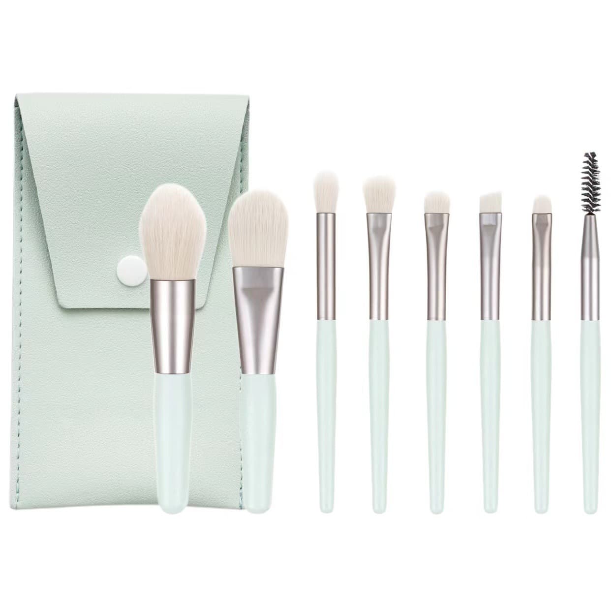New Mini 8-Piece Makeup Brush Set Eyeshadow Brush Blush Brush Foundation Brush Portable Makeup Tool In Stock