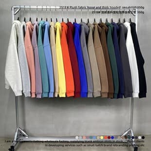 2026 Winter New Fleece Hoodie Men's American Street Style Oversized Casual Hooded Sweatshirt