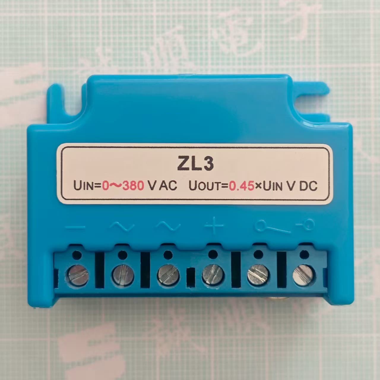 ZL3 Brake Rectifier AC0-380VAC UOUT=0.45*UINVDC Rectifier Module