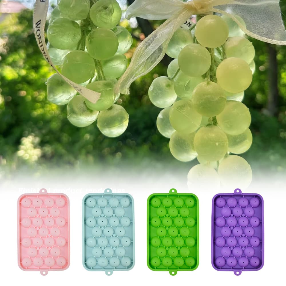 Crystal Grape Shape Silicone Mold for DIY Soap, Aromatherapy Candle Mold, Simulation Fruit Soap Mold