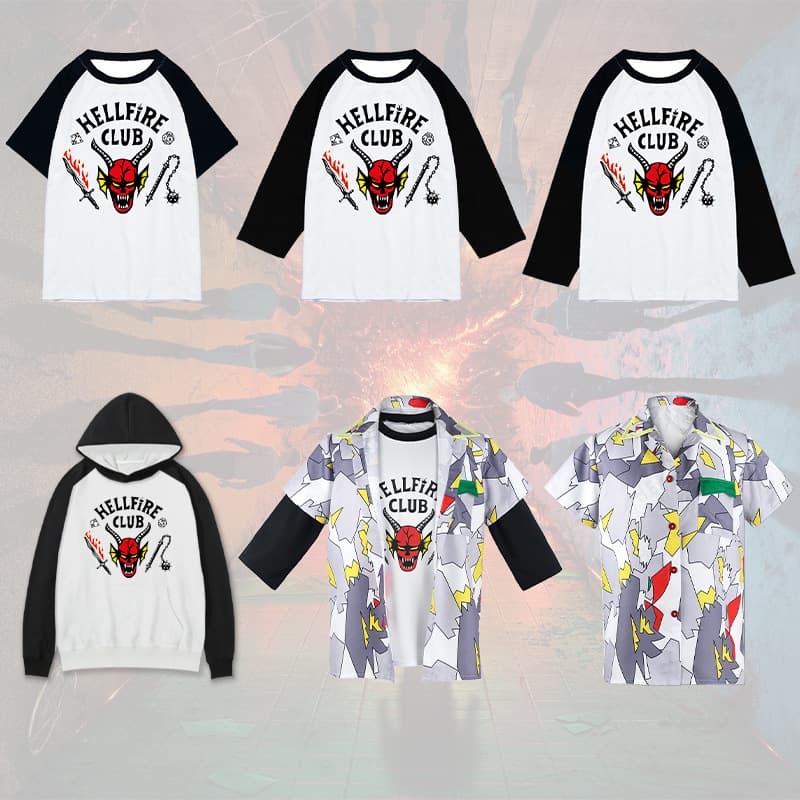American TV series Stranger Things 4 pure cotton T-shirt cosplay sweatshirt Stranger Things short-sleeved shirt cross-border