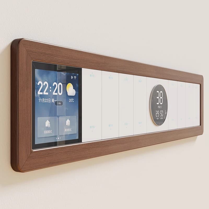 Solid wood switch decorative wall stickers, border covers, household wall-mounted anti-stain sockets, non-damaging, concealing unsightly power supply covers