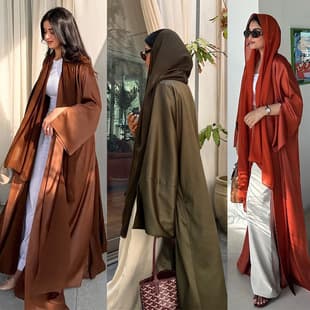 ST166 Modest Cross-Border Simple Pure Color Lightweight Cardigan Casual Loose Long Dress Stock Women's Wear