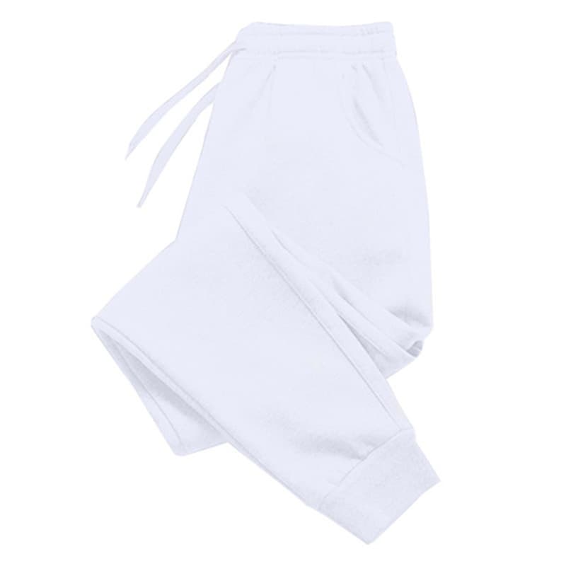 Factory Wholesale 220g Solid Color Plain Sweatpants European Size Hip Hop Men/Women Autumn/Winter New Versatile Fleece Lined Casual Pants