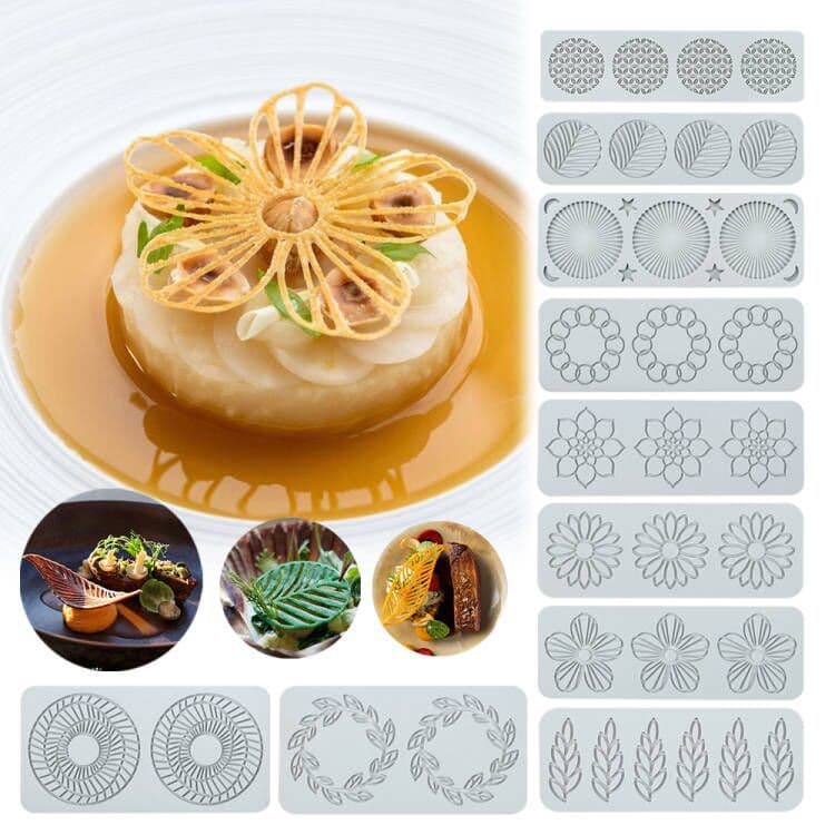 Leaf and Flower Silicone Mold DIY Chocolate Candy Creative Dessert Plating Cake Decor Baking Supplies