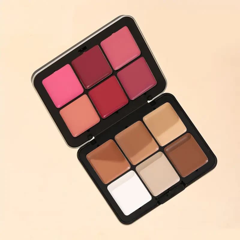Cross-border Blush Palette - Brightening Shades, Fine Texture, Youthful Glow, Minimal Fallout, Multi-Color Blush Factory Custom