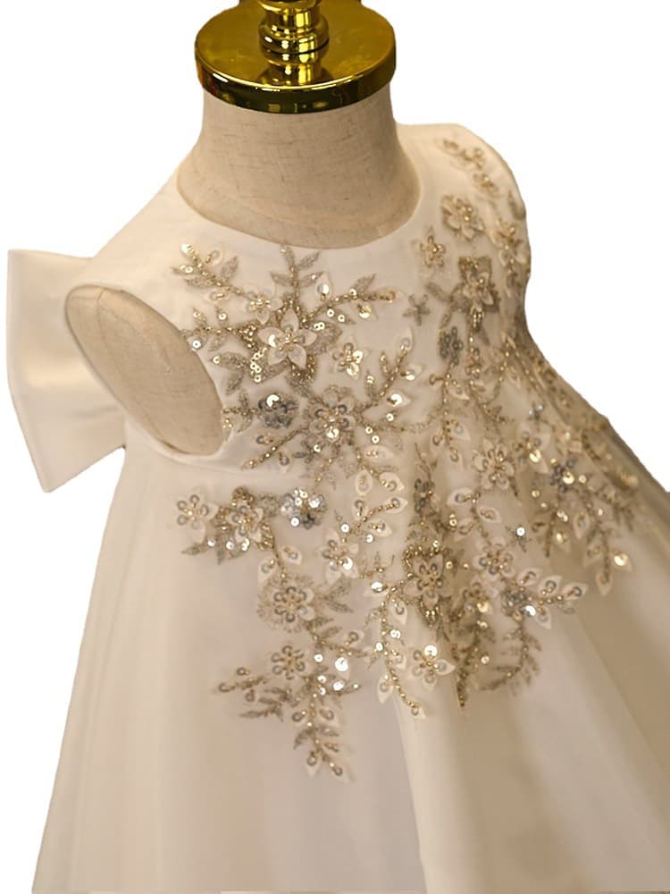 Girls' Formal Dress Fashionable Stylish Children's Birthday Princess Dress Host Piano Performance Flower Girl Wedding Gown Puffy Skirt Summer