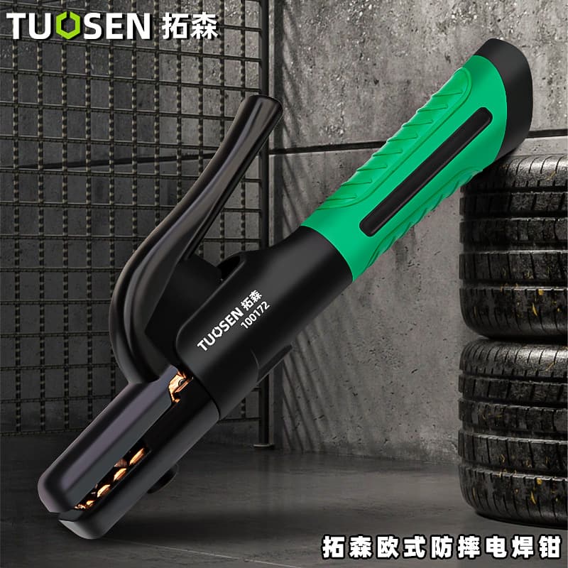 Tuosen Heat-Resistant Welding Pliers, Industrial 500A Copper Body Welding Handle Pliers, Heat-Resistant Welding Pliers, European-style Durable Welding Handle
