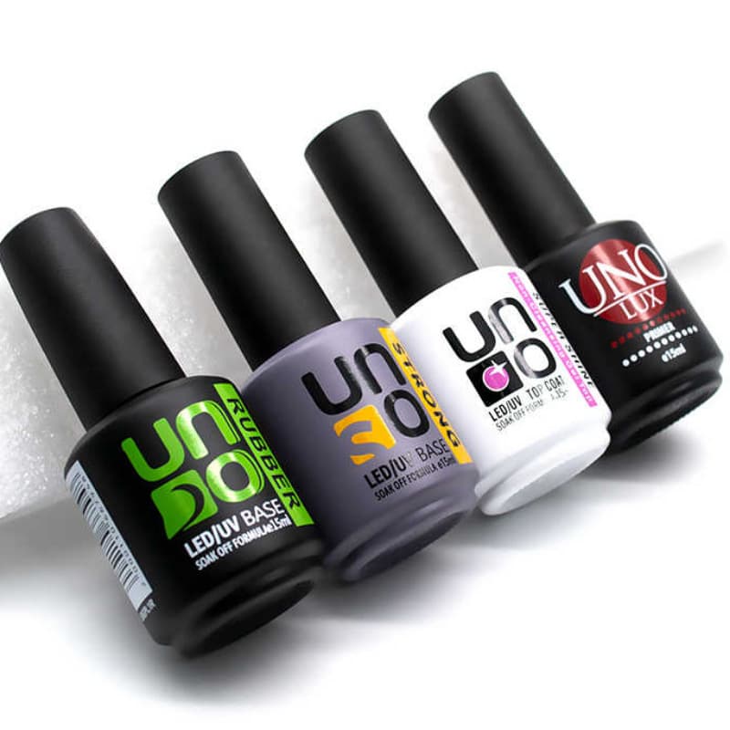 Factory Wholesale Cross-Border UNO Nail Art Supplies Gel Polish 15ML Top Coat Base Coat Nail Cream Functional Gel Beauty