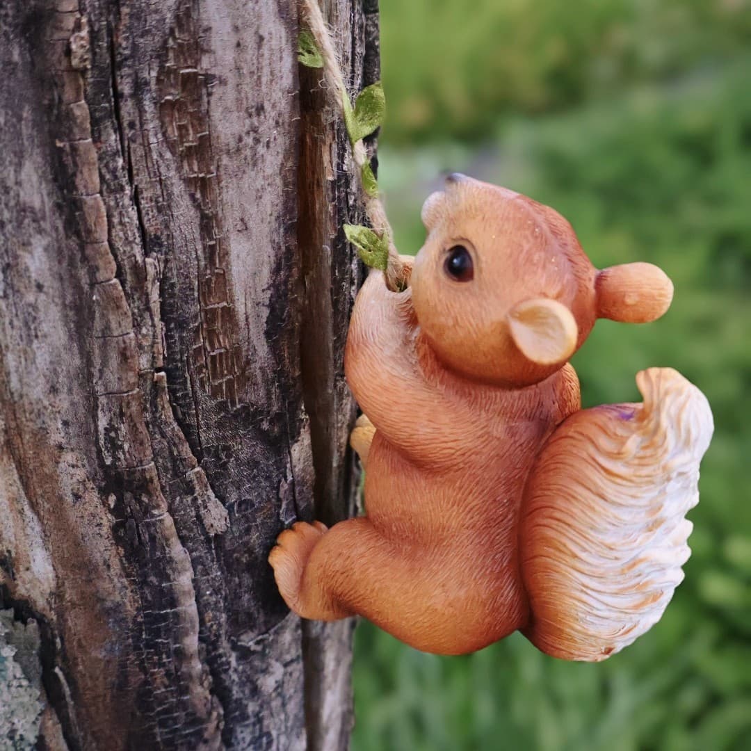Simulation Squirrel Garden Decoration Small Ornament Resin Craft Balcony Courtyard Outdoor Decoration Creative Craft Accessory