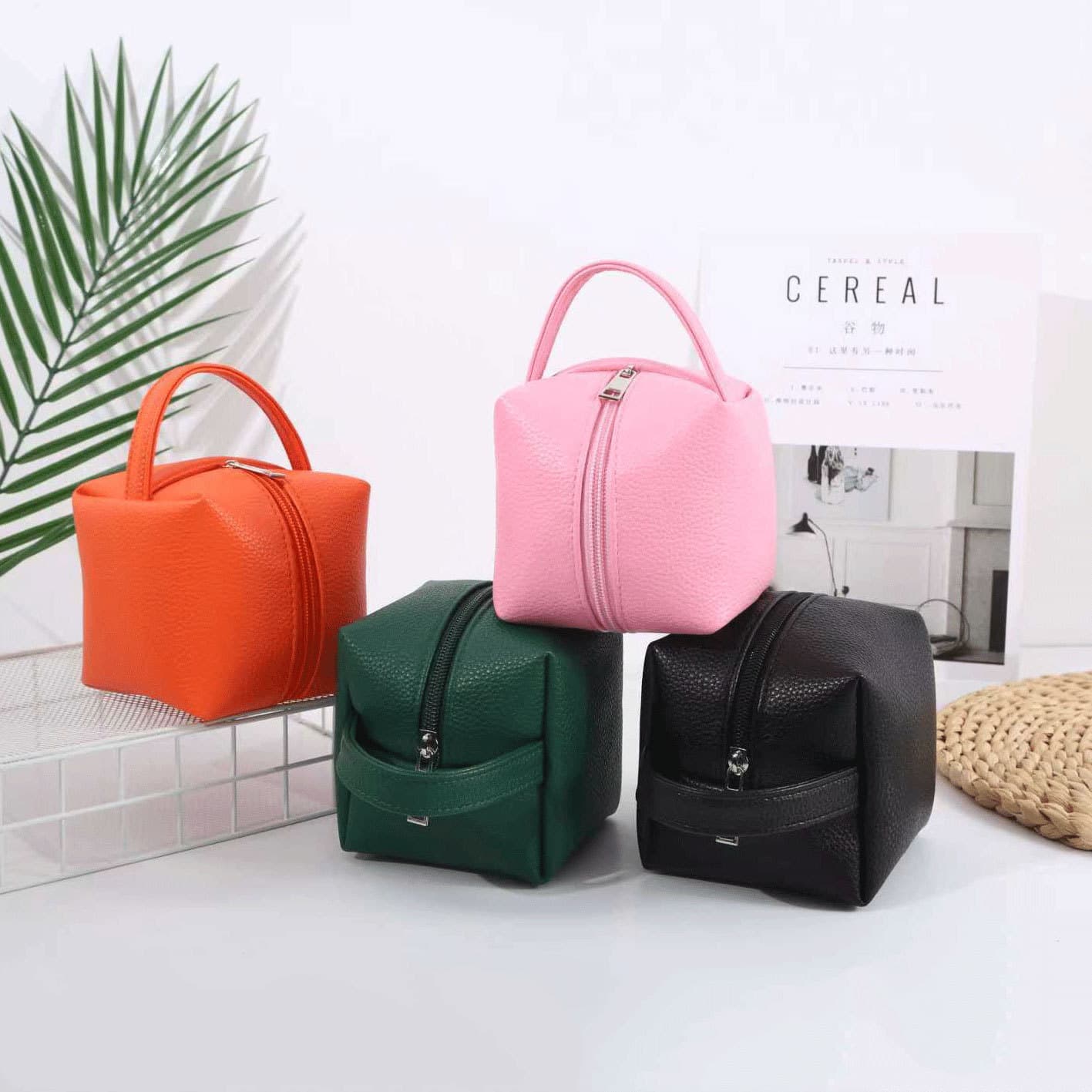 Cross-border Hot Selling Mini Coin Purse Waterproof Pebble Grain Lipstick Bag Women's Handbag Multifunctional Coin Storage Bag