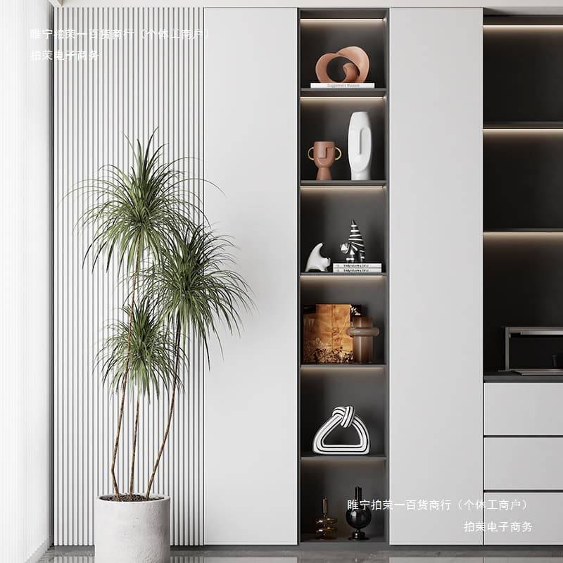 Art Niche Niche Home Bar Cabinet Sideboard Decorative Earth Tone Ornaments Modern Minimalist
