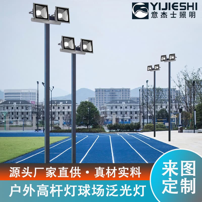 Manufacturer Wholesale 8m 10m 100W Medium Pole Lights Basketball Court Football Court Stadium High Pole Court Light Poles