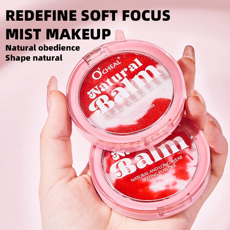 OCHEAL Natural Soft-Focus Setting Powder, No-Talc Powder for Natural Bare Makeup, Contouring Concealer Finishing Powder, Cross-Border