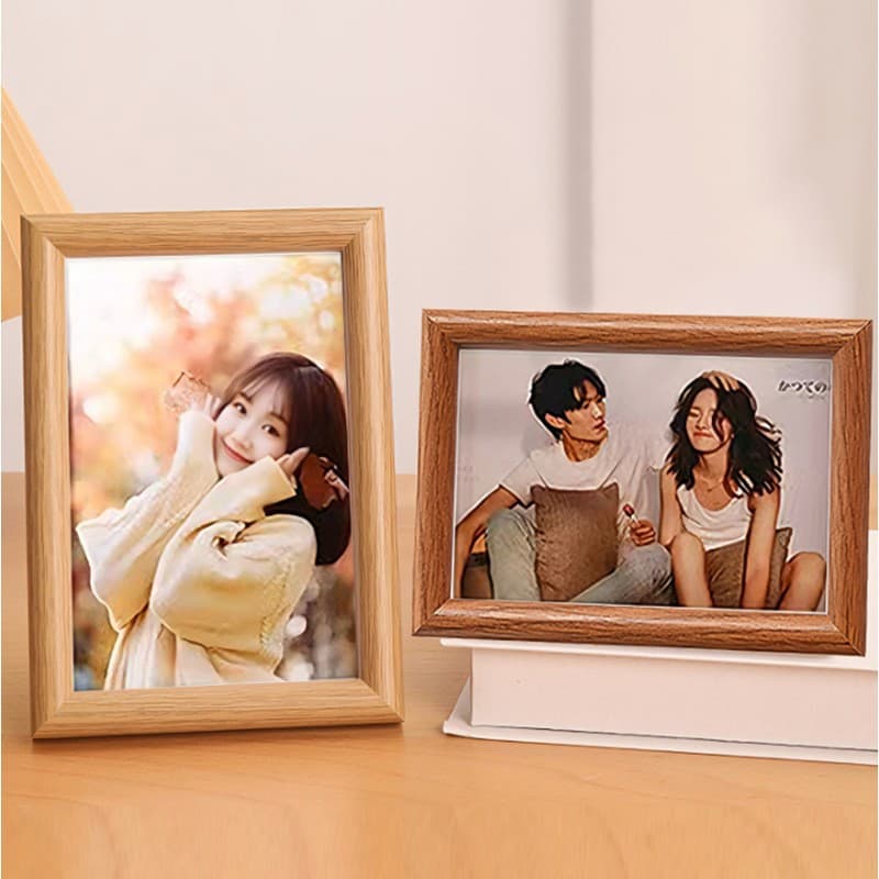 Solid Wood 3D Graduation Photo Frame Stand Wholesale 6 7 8 Inch A3 Photo Frame Wall Mountable Glass Photo Printing
