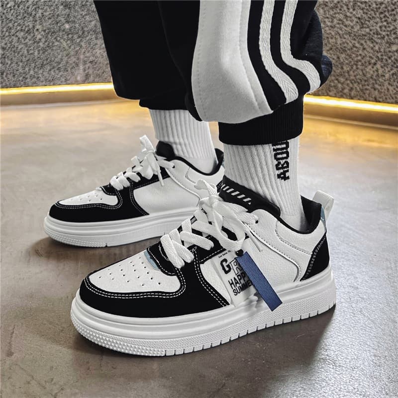 Boys and Girls Spring Autumn New Waterproof White Sneakers, Korean Fashion Sports Casual Shoes