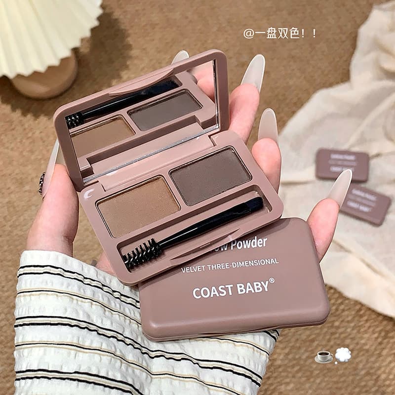 COAST BABY Velvet Three-dimensional Eyebrow Powder Palette is waterproof, sweat-proof, long-lasting, non-fading and non-easy to smudge eyebrow pencil